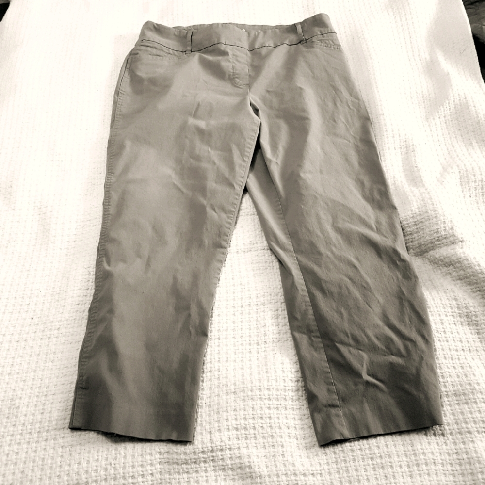 Grey Stretch Capri - Pull On - Reitmans